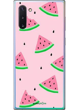 Чехол на samsung galaxy note 10 розовый арбуз "4314t-1718-2448"