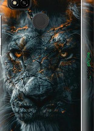 Чехол на xiaomi redmi 9c пламенный лев "6153m-2035-2448"