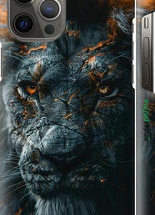 Чехол на iphone 12 pro max пламенный лев "6153m-2054-2448"