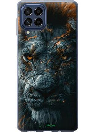 Чехол на samsung galaxy m53 m536b пламенный лев "6153u-2608-2448"