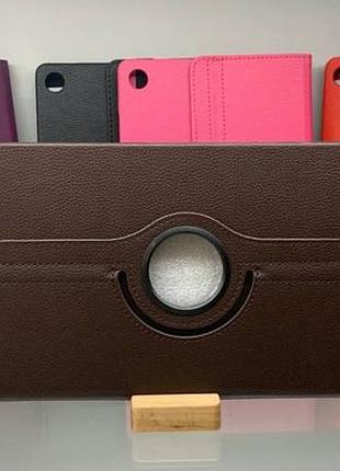 Шкіряний чохол книжка 360 для samsung galaxy tab a9 plus x210 / x216 коричневый