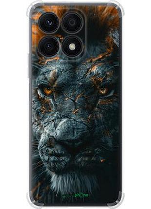 Чехол на huawei honor x8a пламенный лев "6153sp-2963-2448"
