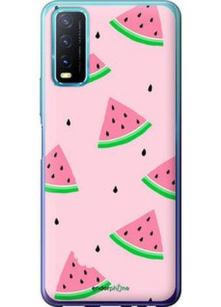 Чехол на vivo y20 розовый арбуз "4314u-2078-2448"