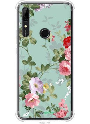 Чехол на huawei p smart z цветочные обои 2 "862sp-1704-2448"