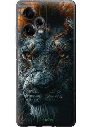 Чехол на xiaomi redmi note 12 pro 5g пламенный лев "6153u-2932-2448"