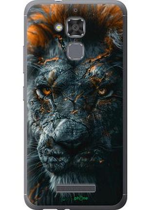 Чехол на asus zenfone 3 max zc520tl пламенный лев "6153u-442-2448"