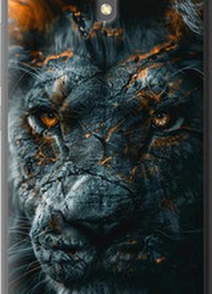 Чехол на xiaomi redmi note 2 пламенный лев "6153t-96-2448"