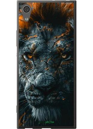 Чехол на sony xperia xa1 g3112 пламенный лев "6153t-964-2448"