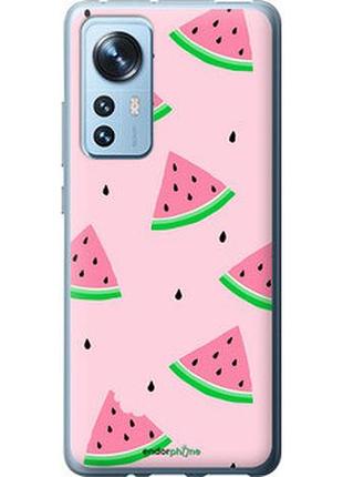 Чехол на xiaomi 12 розовый арбуз "4314u-2555-2448"