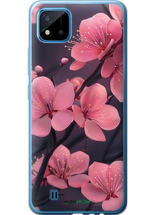 Чохол на realme c20a пурпурова сакура "6075u-2416-2448"