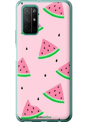 Чехол на huawei honor 30s розовый арбуз "4314u-1897-2448"