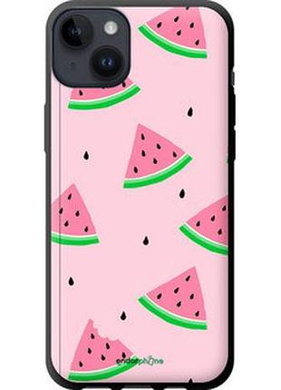 Чехол на iphone 14 plus розовый арбуз "4314b-2645-2448"