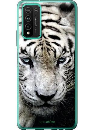 Чохол на huawei honor 10x lite грусний білий тигр "106u-2198-10746"