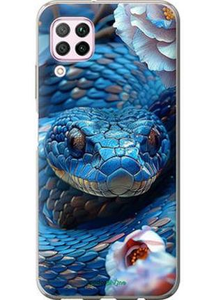 Чехол на huawei nova 6se blue snake "6079t-1823-2448"