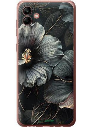 Чохол на samsung galaxy a04 a045f чорні квіти "6031u-2831-2448"