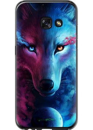 Чехол на samsung galaxy a3 (2017) арт-волк "3999u-443-2448"