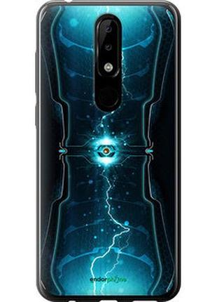 Чехол на nokia 5.1 plus молнии в цилиндре "120u-1543-2448"