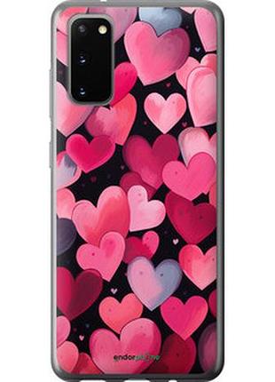 Чехол на samsung galaxy s20 сердечки 4 "5662u-1824-2448"