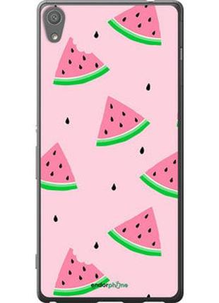 Чехол на sony xperia xa ultra dual f3212 розовый арбуз "4314t-391-2448"