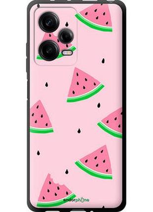 Чехол на xiaomi redmi note 12 pro 5g розовый арбуз "4314b-2932-2448"