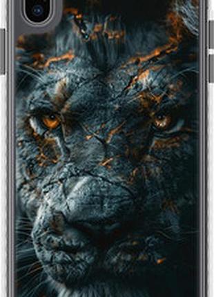 Чехол на iphone xs max пламенный лев "6153pc-1557-2448"