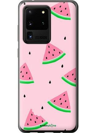 Чехол на samsung galaxy s20 ultra розовый арбуз "4314t-1831-2448"