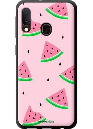 Чехол на samsung galaxy a20e a202f розовый арбуз "4314b-1709-2448"