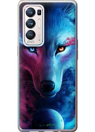 Чехол на oppo reno5 pro plus арт-волк "3999u-2243-2448"