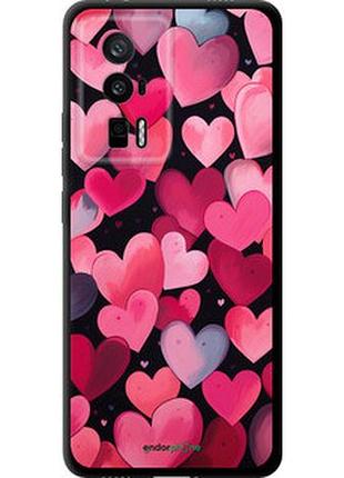 Чехол на xiaomi redmi k60 сердечки 4 "5662b-2973-2448"