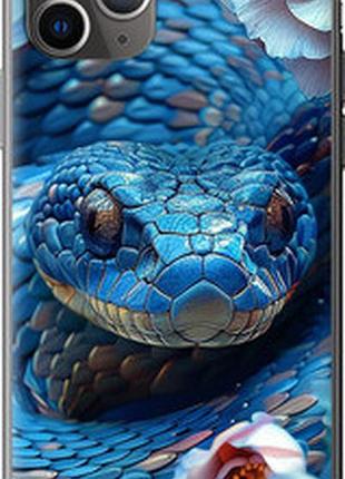 Чехол на iphone 11 pro max blue snake "6079u-1723-2448"