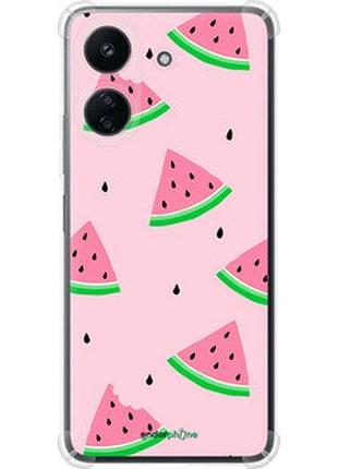 Чехол на xiaomi redmi 13c розовый арбуз "4314sp-3410-2448"