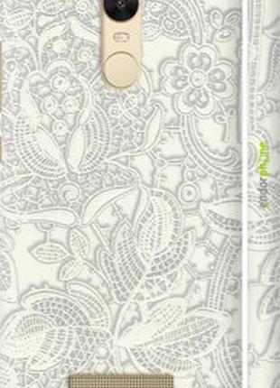 Чехол на xiaomi redmi note 3 pro белое кружево "4383c-335-2448"