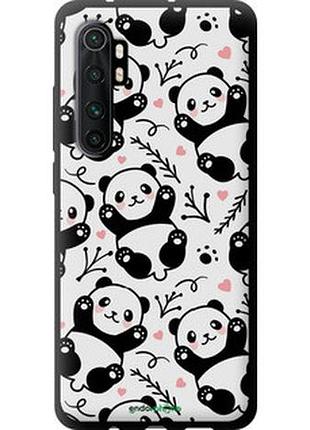 Чехол на xiaomi mi note 10 lite панды "4318b-1937-2448"