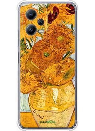 Чехол на xiaomi redmi note 12 5g винсент ван гог. подсолнухи "162sp-2934-2448"