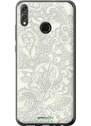 Чехол на huawei honor 8x белое кружево "4383t-1596-2448"