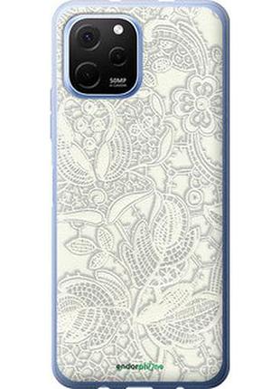 Чохол на huawei nova y61 біле мереживо "4383u-2983-2448"