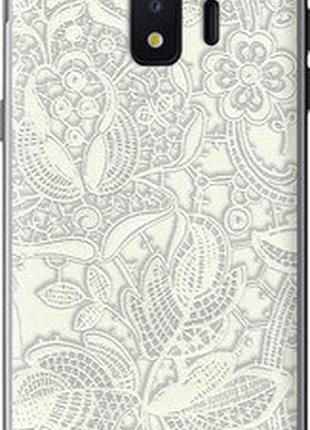 Чехол на samsung galaxy j2 core белое кружево "4383u-1565-2448"