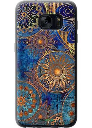 Чохол на samsung galaxy s7 g930f золотий візерунок "678u-106-2448"