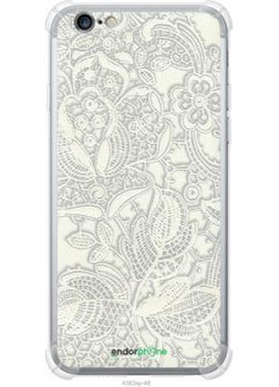 Чехол на iphone 6 plus белое кружево "4383sp-48-2448"