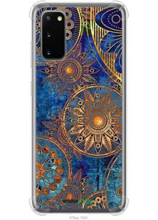 Чехол на samsung galaxy s20 золотой узор "678sp-1824-2448"
