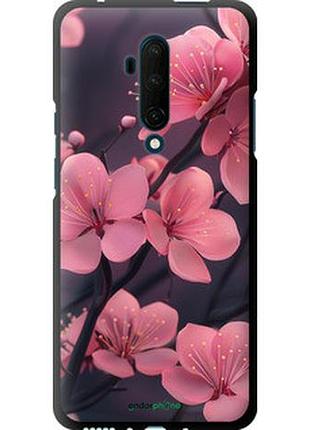 Чехол на oneplus 7t pro пурпурная сакура "6075b-1810-2448"