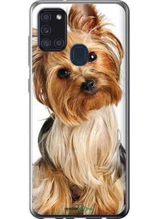 Чехол на samsung galaxy a21s a217f йоркширский терьер с хвостиком "930t-1943-2448"