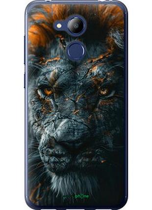 Чехол на huawei honor 6c pro пламенный лев "6153u-1358-2448"