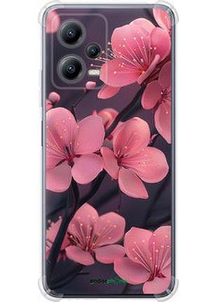 Чехол на xiaomi redmi note 12 5g пурпурная сакура "6075sp-2934-2448"