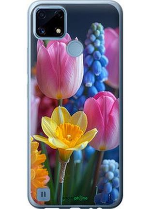 Чохол на realme c21 весняні квіти "6058u-2321-2448"