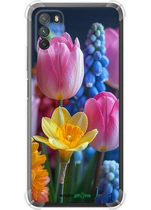 Чохол на xiaomi poco m3 весняні квіти "6058sp-2200-2448"