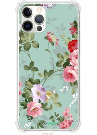 Чехол на iphone 12 pro цветочные обои 2 "862sp-2052-2448"