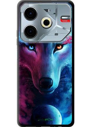 Чехол на tecno pova 6 neo арт-волк "3999b-3753-2448"