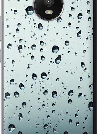 Чехол на motorola moto e4 plus стекло в каплях "848u-1000-10746"