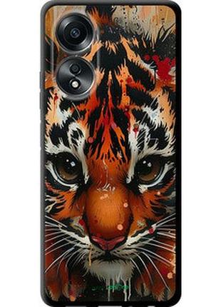 Чехол на oppo a58 4g mini tiger "6052b-3184-2448"